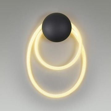 4398/20WL HIGHTECH ODL23 135 черный/металл/канат Настенный св-к IP20 LED 20W 3000K CORDA