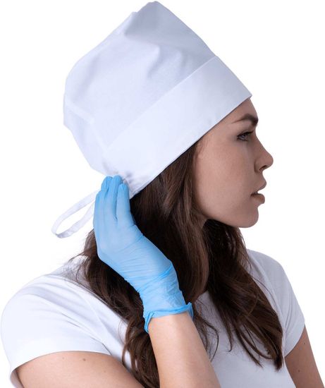 Шапочка хирурга (смесовая/белый)