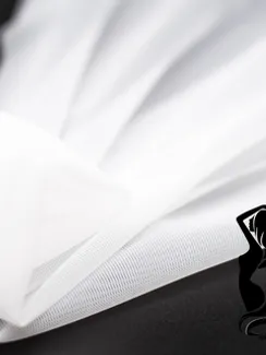 Неэластичная сетка оптом, Lauma Fabrics арт. 387, белый 001