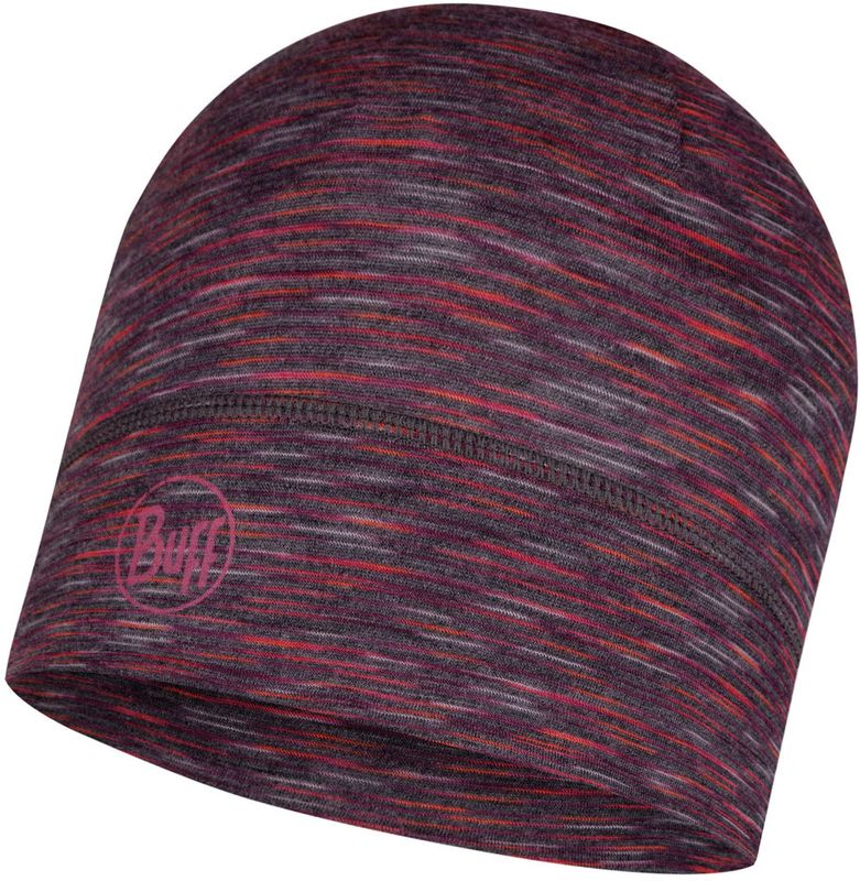 Тонкая шерстяная шапка Buff Hat Wool Iightweight Shale Grey Multi Stripes Фото 1