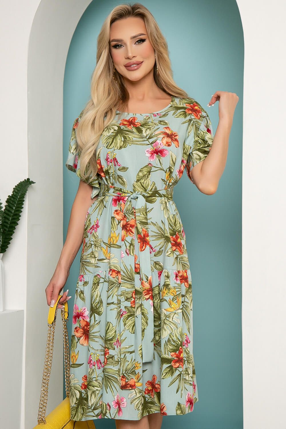 Платье "Фантазия" (тропический сад) П3737 LT Collection (Акция)