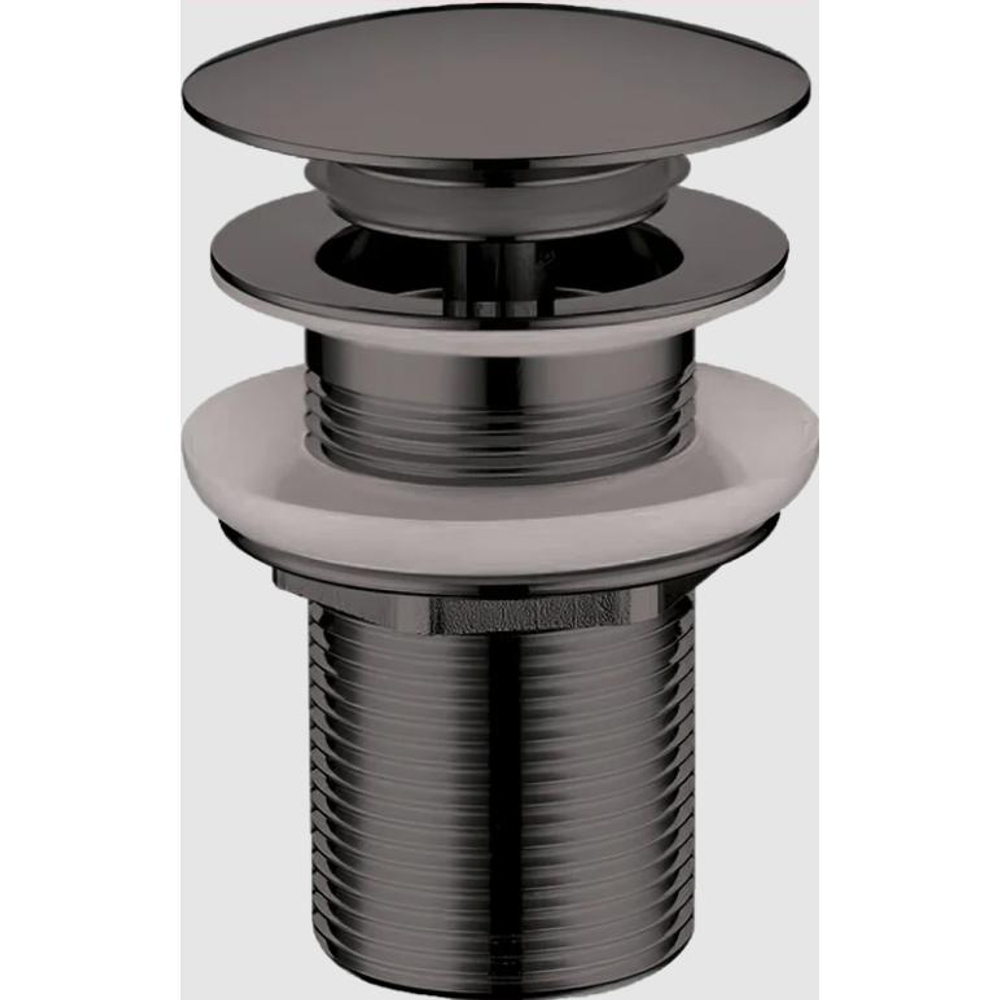 Слив для раковины Boheme 612-SGM Shine Gun Metal, click-clack