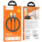 Кабель USB - TypeC HOCO U121 (черный) 1м