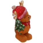 Фигурка новогодняя «Мишка с ёлочкой» 16*11*23 см