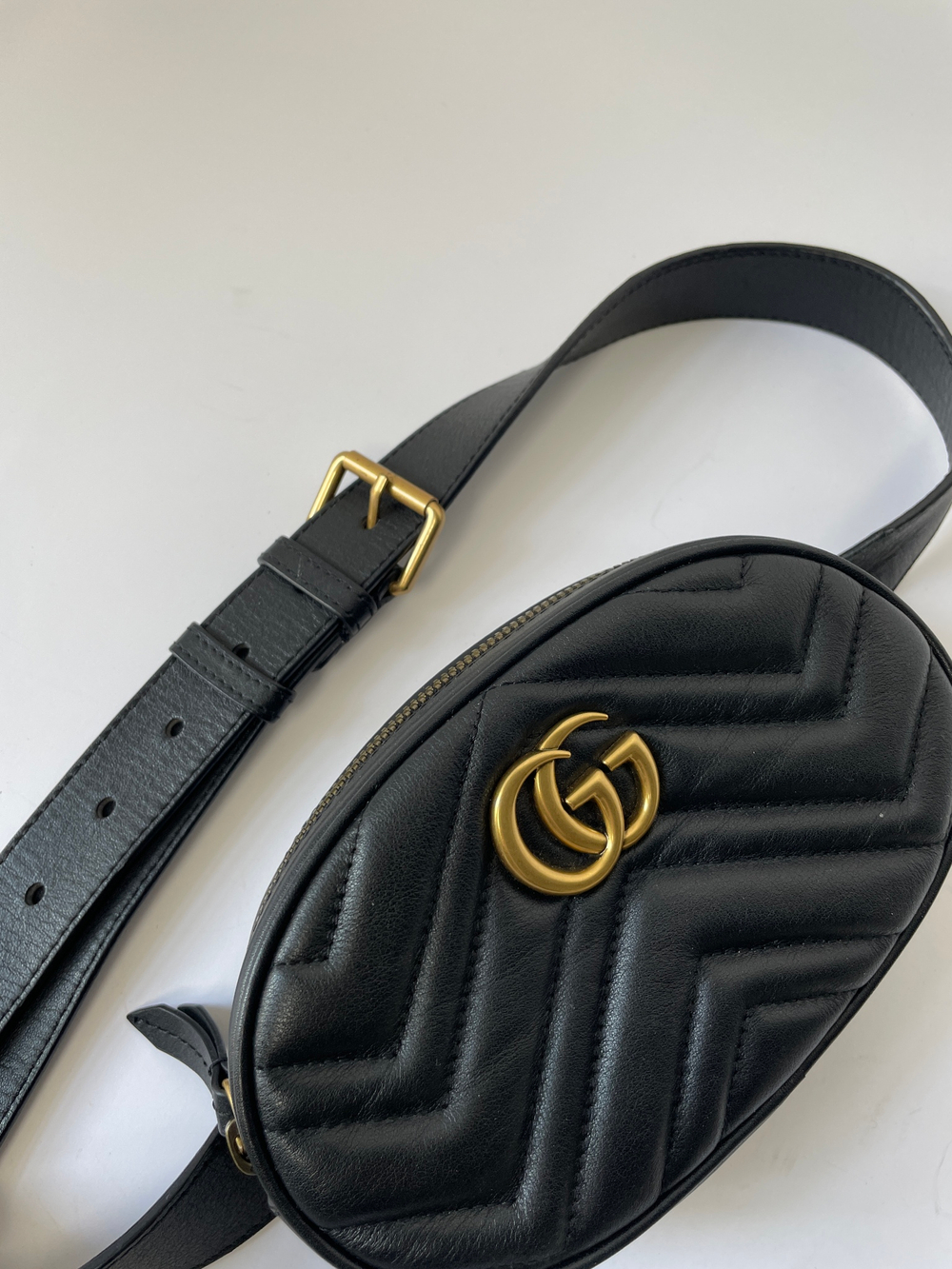 Сумка Gucci GG Marmont Belt Bag Matelasse Leather