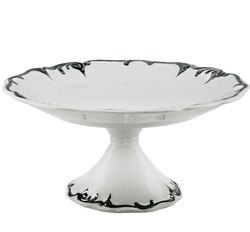 Lenardi 666-390 Блюдо 28см на ножке ARGENTO в под.уп.(х4)Фарфор