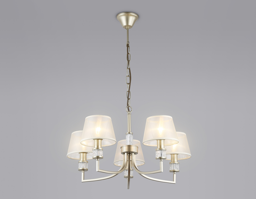 Светильник подвесной LH71214/5 CGD золото E14/5 max 40W D620*740