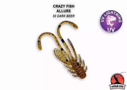 ALLURE 1,1"  46-27-32-6 Силиконовые приманки Crazy Fish