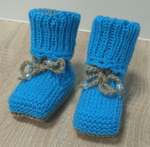 Пинетки детские бесшовные для новорожденных от 0 до 6-ти мес. Ручная работа