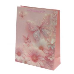 GAEM Пакет подарочный L (бумага 210г/м2, блок микс 12шт), L31 W12 H40 см, 4в.