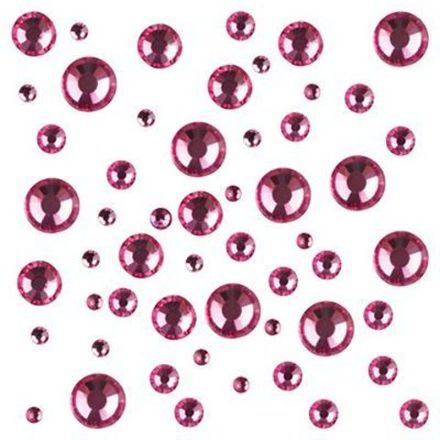 Стразы цветные микс размеров в баночке "Rose"