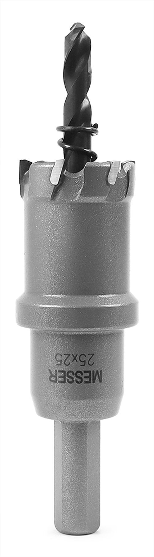 ТСТ коронка MESSER 25X25 с центрирующим сверлом и толкающей пружиной