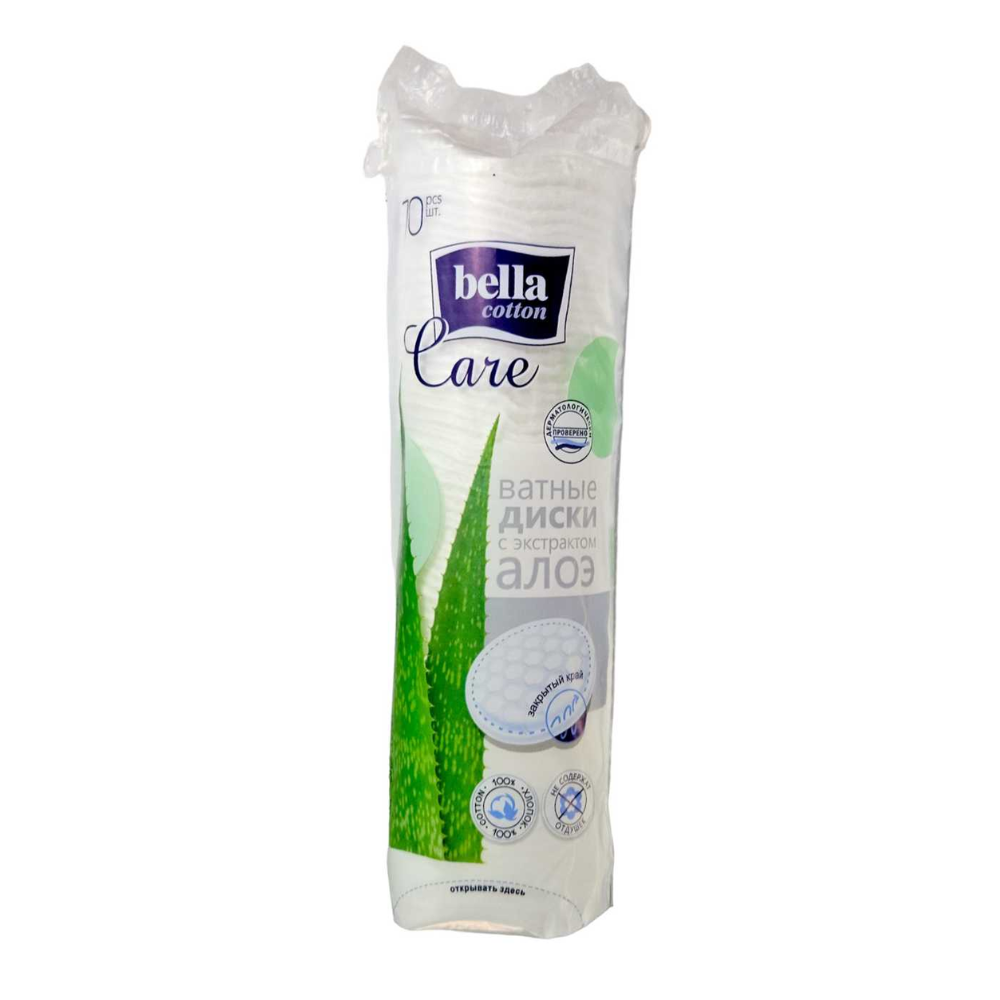 Ватные диски Bella с экстрактом алоэ 70 шт