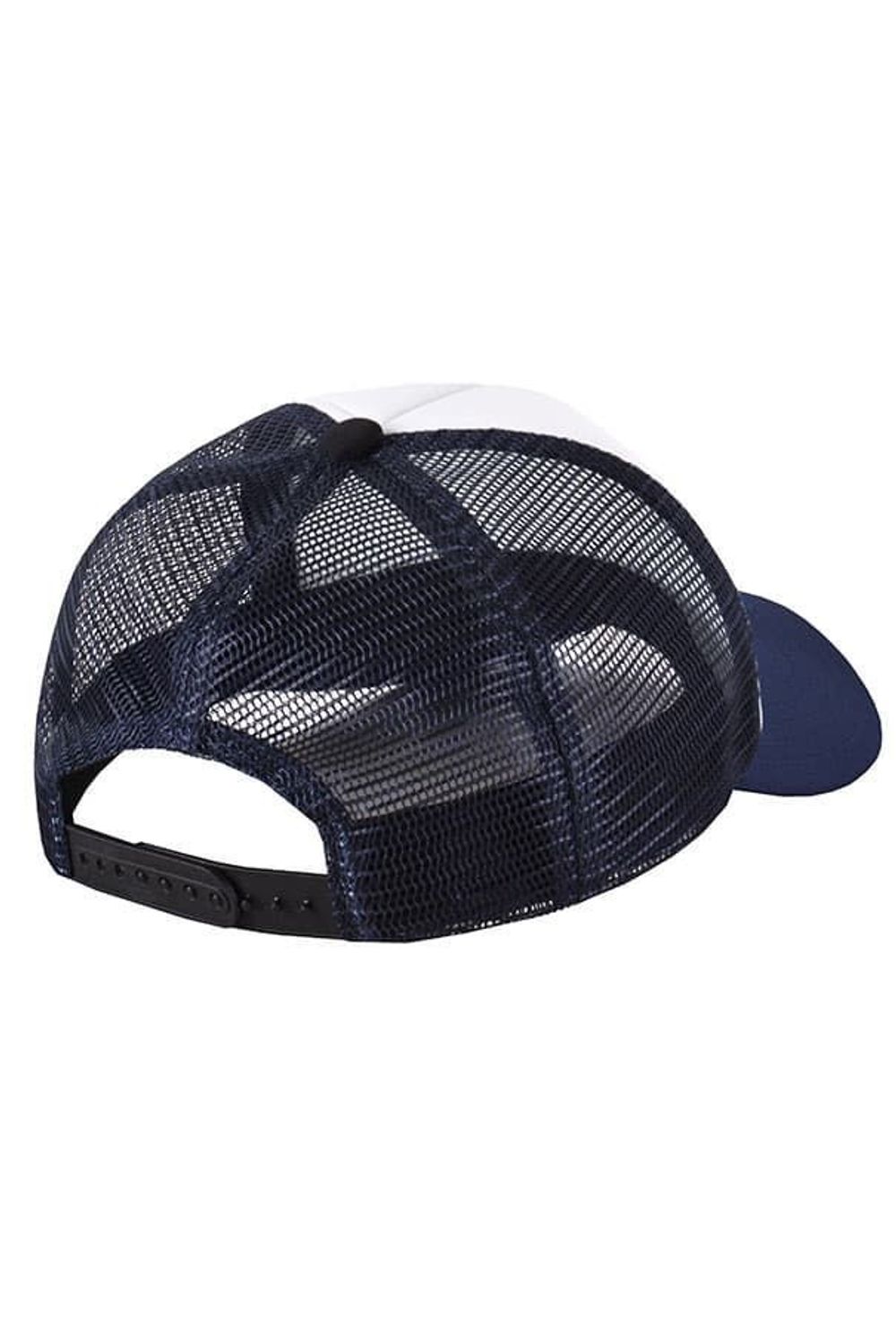 Бейсболка с сеткой темно-синяя фото сзади Бейсболка с сеткой темно-синяя фото сзади