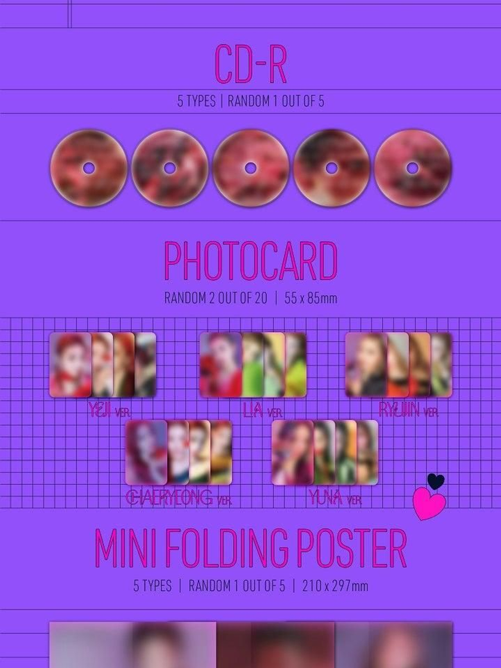 Альбом ITZY - Guess Who 4th Mini Album 3 Version SET