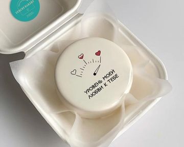 Бенто торт на 14 февраля с фотопечатью