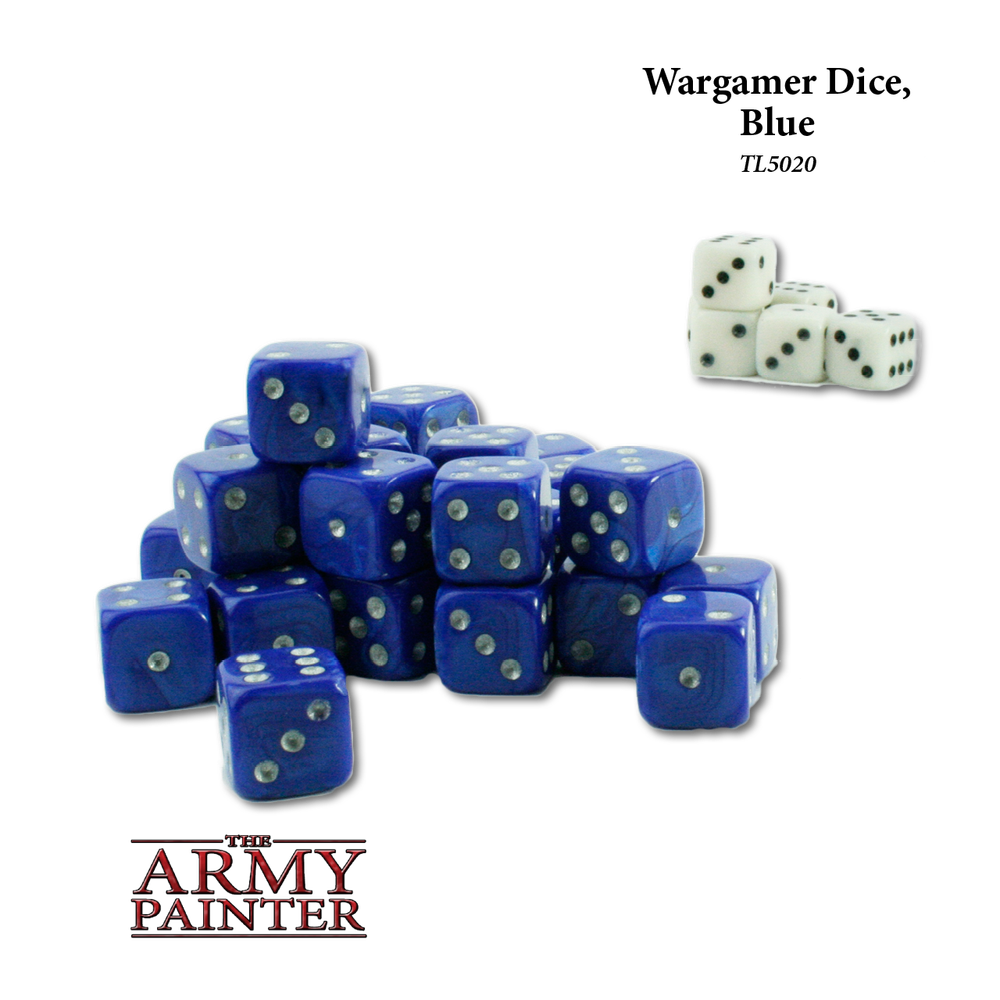 Wargaming Dice: Blue with White Wargaming Dice: Blue with White