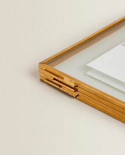 Zara Home Фоторамка из стекла, цвет прозрачный, 25 см