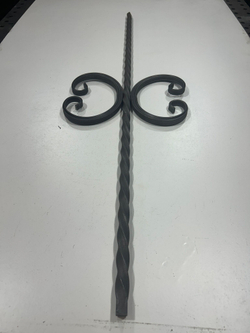 Кованый элемент Вензель195x130мм профильная труба 15х15мм