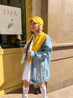 Бейсболка экокожа желтый