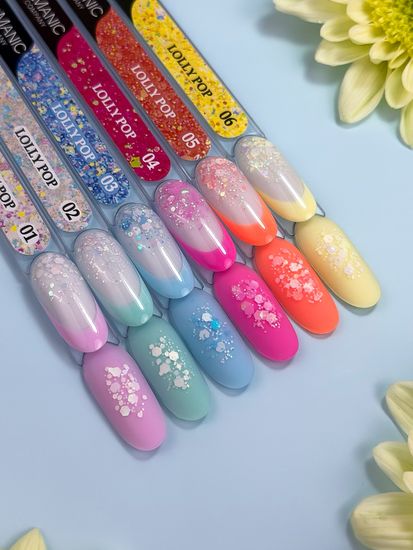 Глиттер гель Lolly Pop 05 builder gel Enigma 5 мл