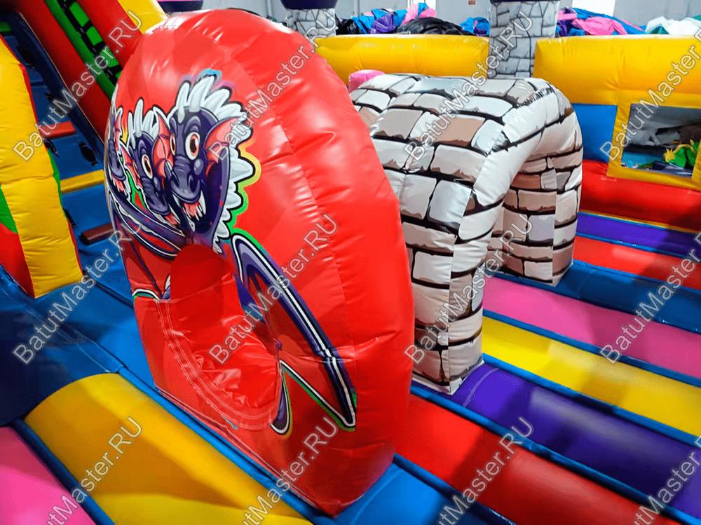 Коммерческий надувной батут "Замок средневековья"