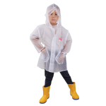 Дождевик с капюшоном, черный, размер M