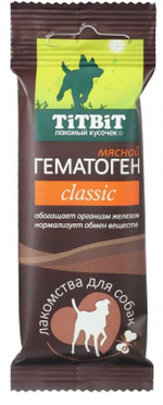 Мясной гематоген CLASSIC. Лакомства для собак TiTBiT