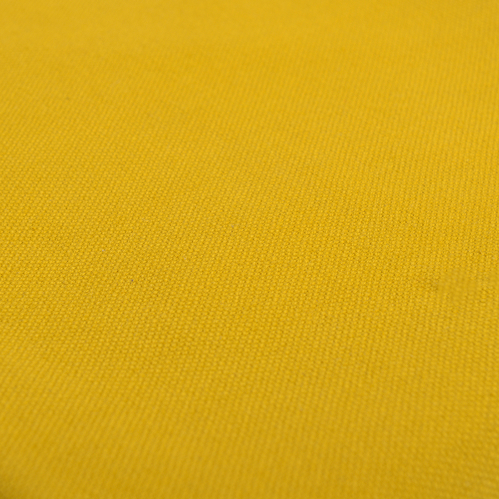 Покрывало из фактурного хлопка горчичного цвета с контрастным кантом из коллекции essential, 180х250 см