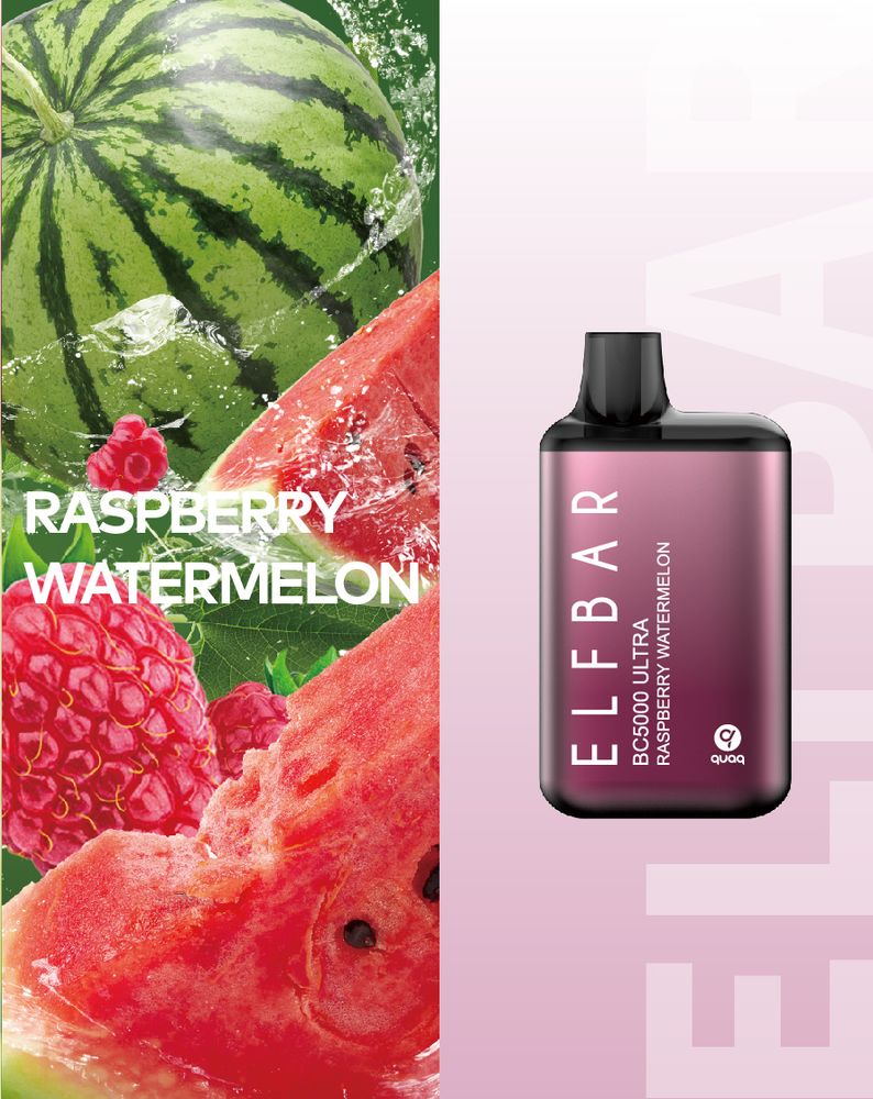 Elf Bar BC5000 ULTRA - Raspberry Watermelon (5% nic)