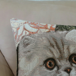 Декоративный гобеленовый чехол для интерьерной подушки Персидские котята ЮП 47х47