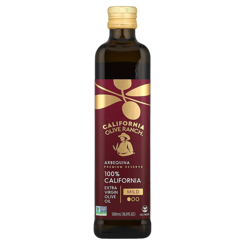 California Olive Ranch, нерафинированное оливковое масло высшего качества, из оливок сорта арбекина, 100% сырья из Калифорнии, 500 мл (16,9 жидк. унции)