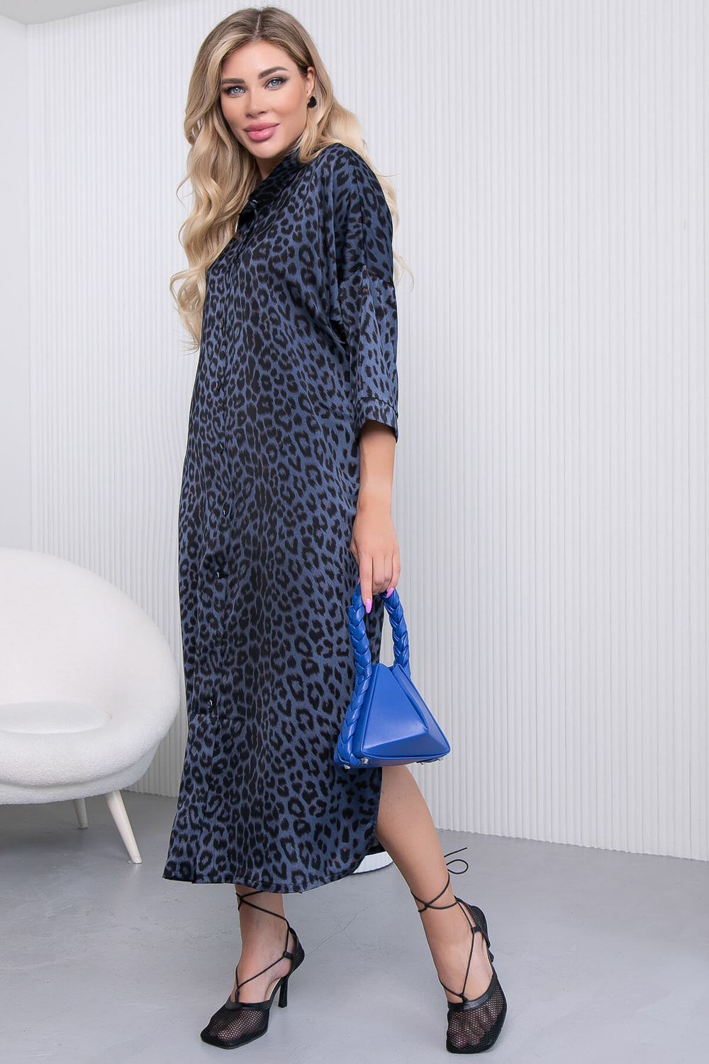 Платье "Сьюзан" (лео/синее) П10531 LT Collection