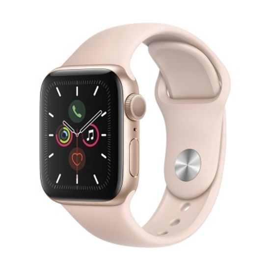 Apple Watch Series 5 40mm Aluminum Case with Sport Band (Золотистый/Розовый песок) (MWV72)