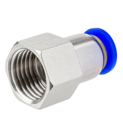 Фитинг для пластиковых трубок 6мм с внутренней резьбой 1/4'' Forsage F-SPCF06-02