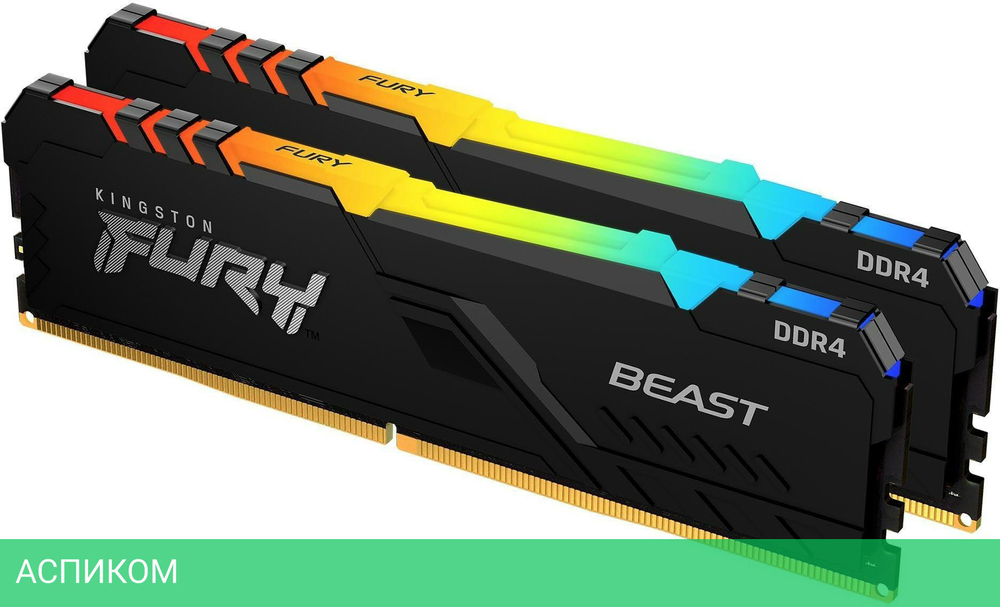 Оперативная память Kingston Fury Beast 2x32Gb DDR5 (KF556C40BBAK2-64)