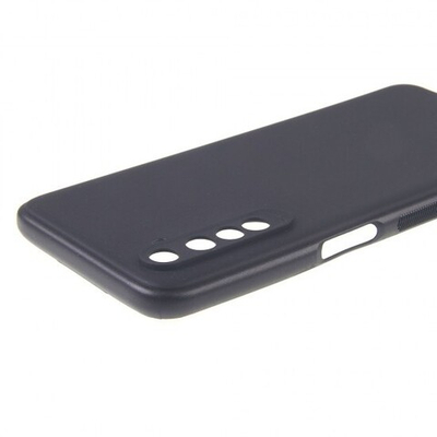 Чехол для Realme 6 черный силиконовый с защитой камеры, 012424 Черный