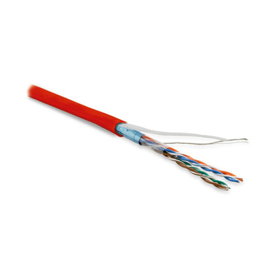 FUTP4-C5E-P26-IN-LSZH-RD-100 F/UTP кат.5е, 4 пары, 0,48 LSZH нг(А)-HF кабель витая пара Hyperline