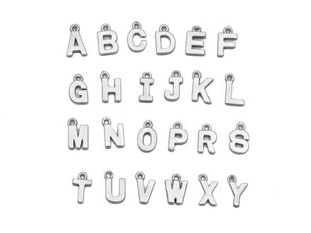 Подвеска "Буква" 8,5мм (в ассортименте)