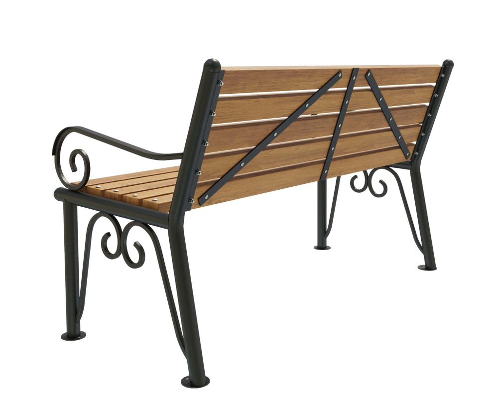 Скамейка стальная «Узоры»