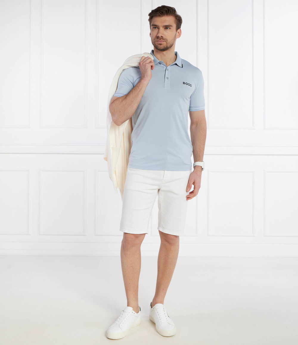 Поло Paul Pro BOSS GREEN - голубой(50506203)