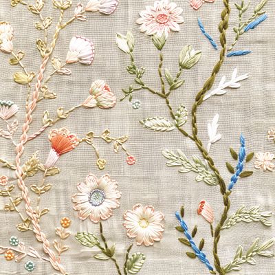 Вышитые цветы