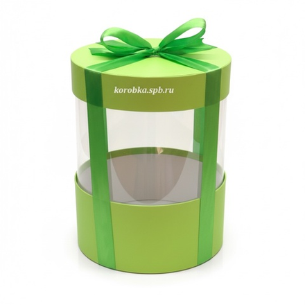 Коробка аквариум 16 см Цвет : Зеленый .