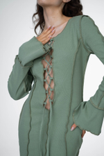 Платье EXOTICA olive M