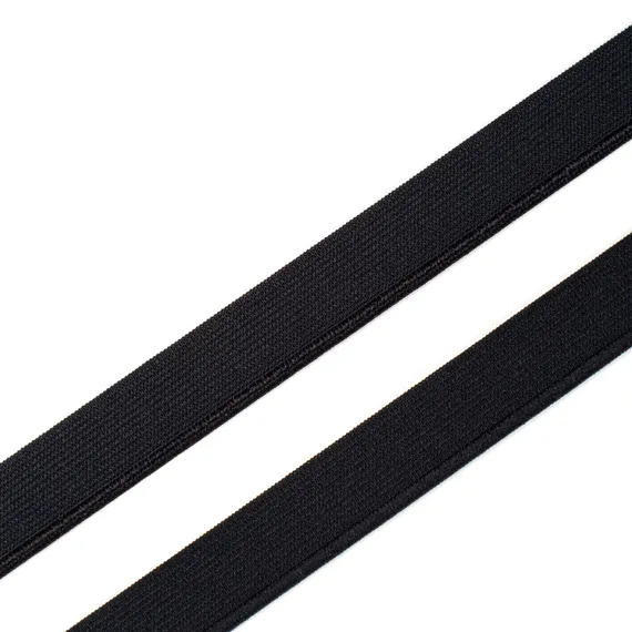 Резинка отделочная черная 15 мм, кант