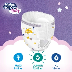 Трусики-подгузники Helen Harper Ночные 5 28шт