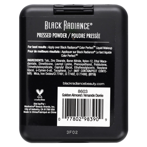 Black Radiance, спрессованная пудра, 8603 золотой миндаль, 7,8 г (0,28 унции)