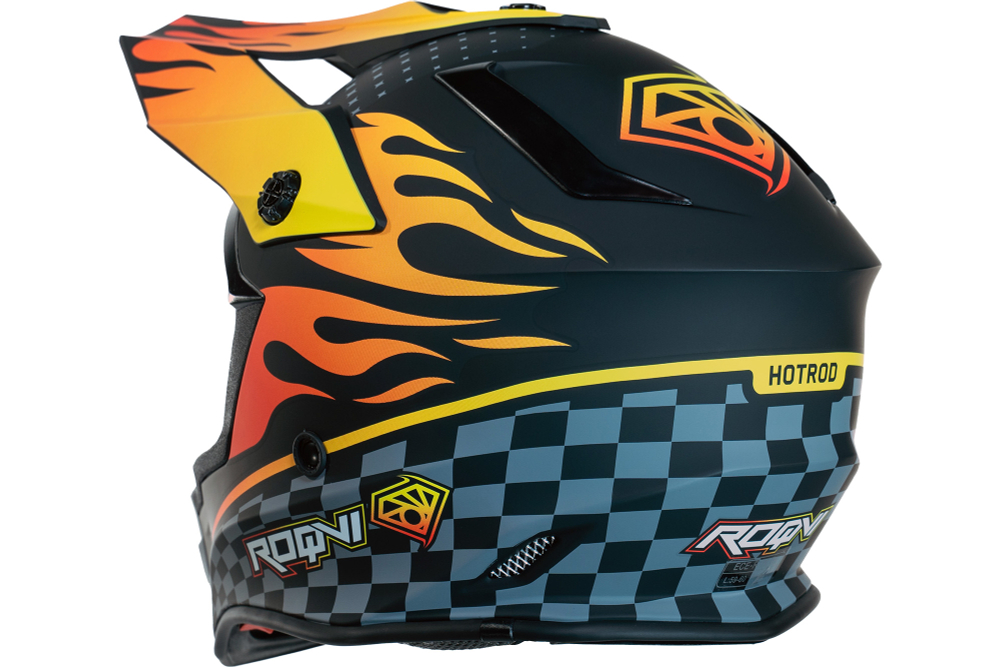 Мотошлем Roqvi модель FLAME (Мотошлем ROQVI FLAME оранж/черный матовый)