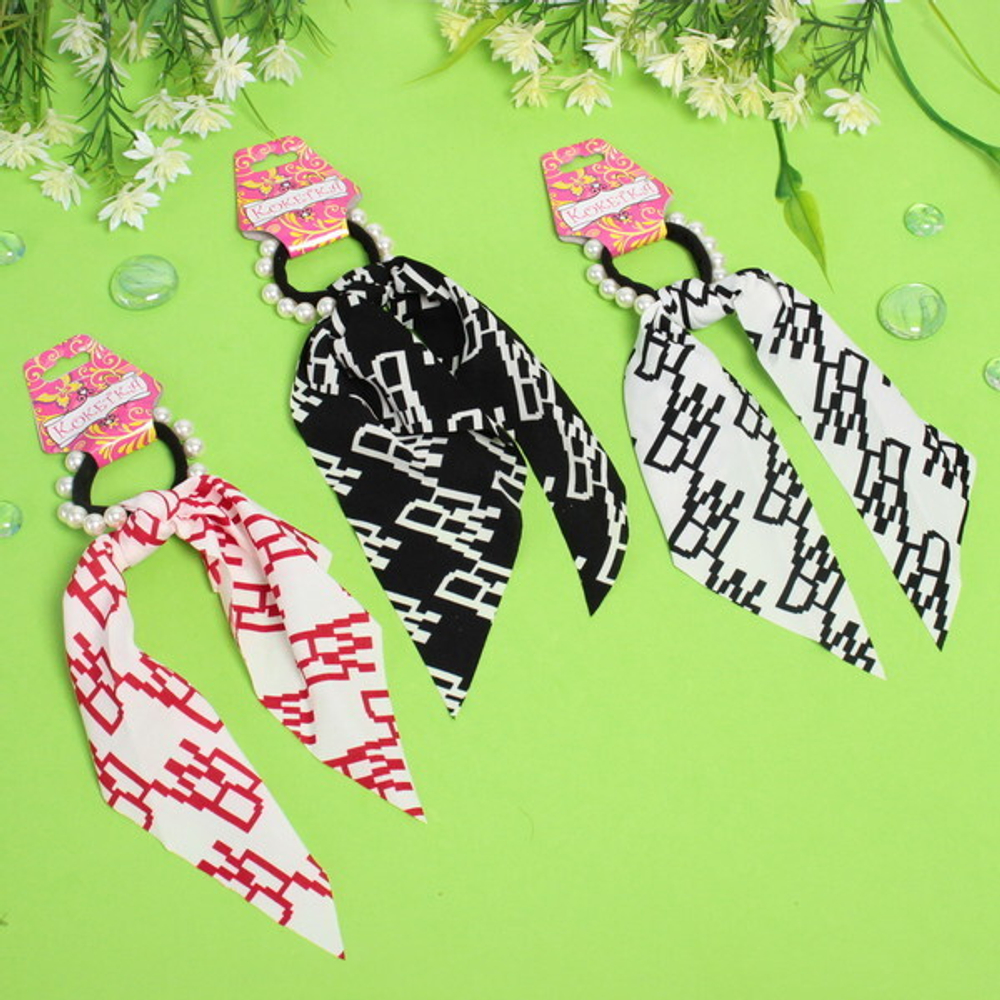 Резинка для волос 1шт «Кокетка - Krasa Rita», микс 5 цветов, d-4см