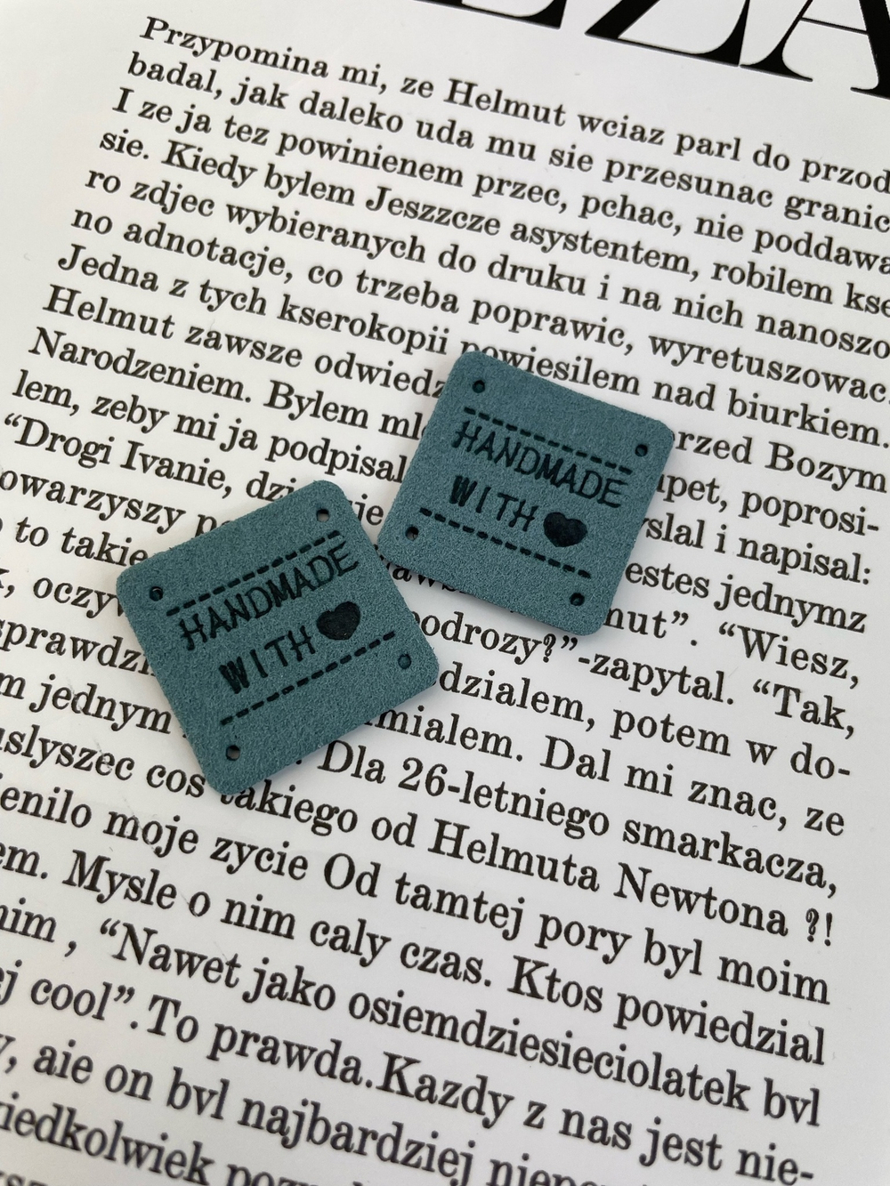 HAND MADE КВАДРАТ ИНДИГО - Нашивка 2,5см (1244)